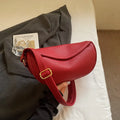 Women's Large Capacity Dumpling Tote Crossbody Shoulder Bag Crossbody Tote Bag QXL Red