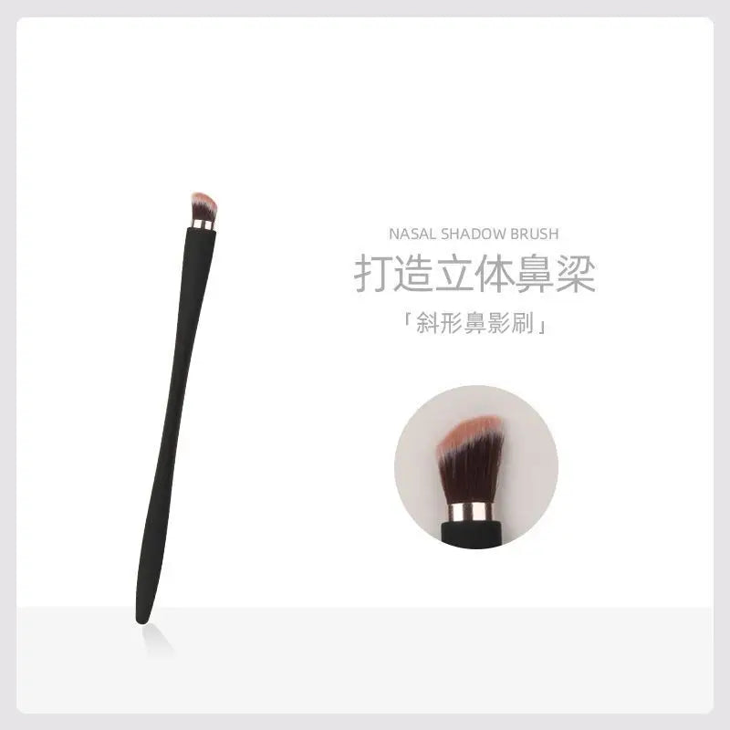 Soft Synthetic Makeup Brush – Powder, Blush & Eyeshadow Makeup Brush QXL Angled Nose Contour