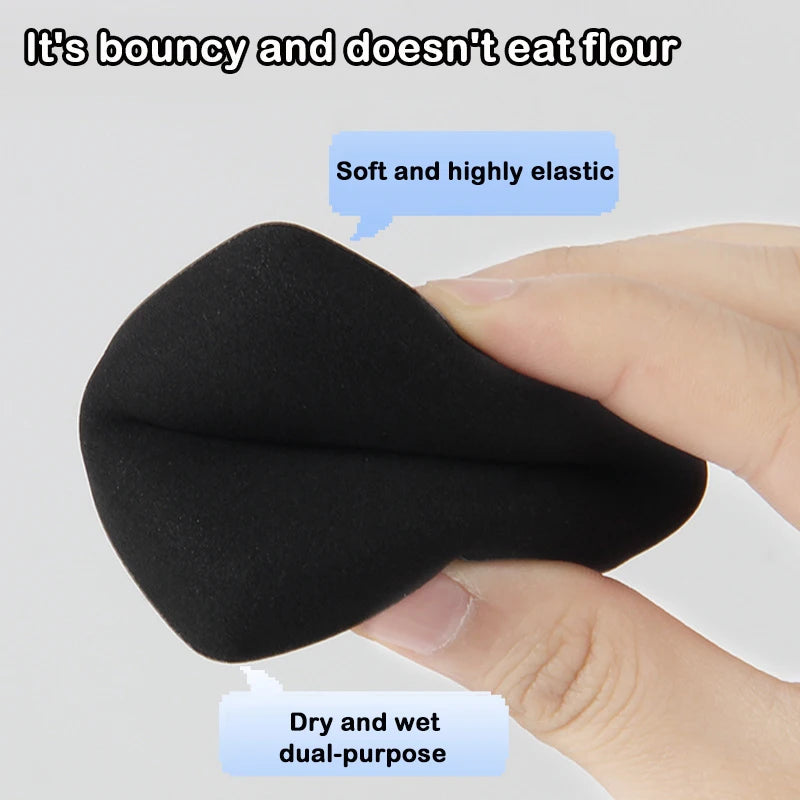 Triangle Makeup Sponge Set – Foundation Blender & Puff with Box Makeup Sponge Set QXL