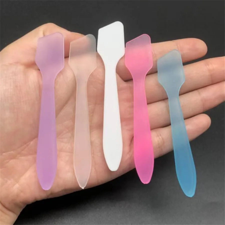10-Pack PP Cream Spatulas for Facial Mask & Skincare Cosmetic Spatula Set QXL