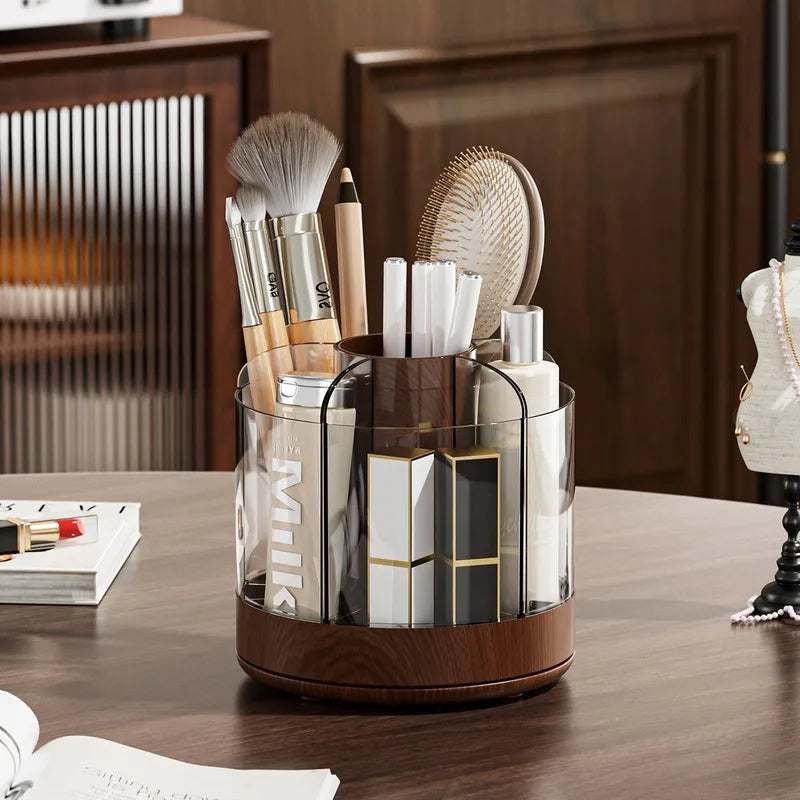 360° Rotating Makeup Organizer | Acrylic Brush & Lipstick Holder Makeup Organizer QXL