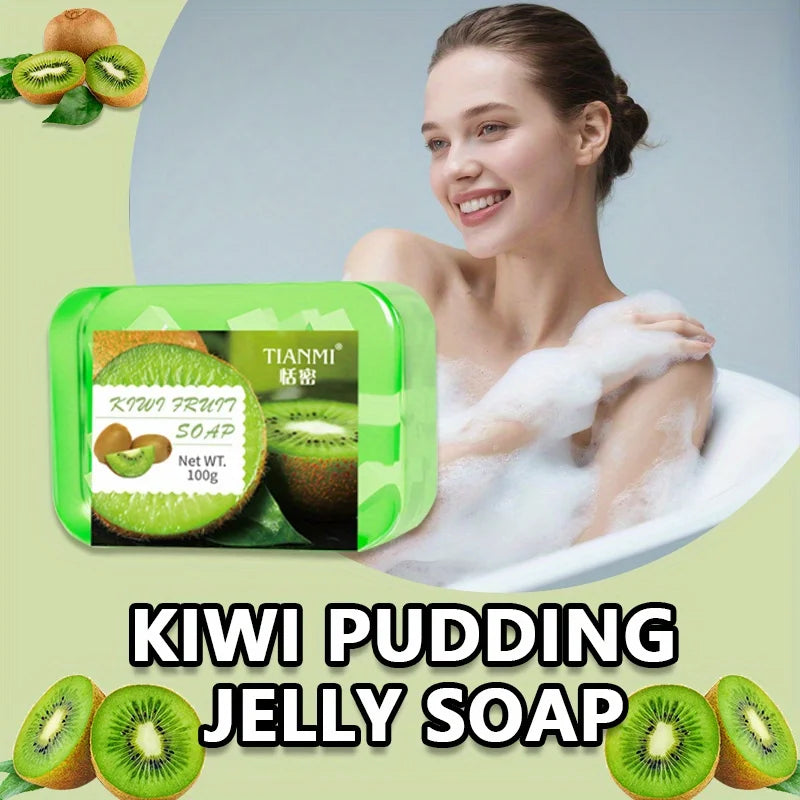 Kiwi Jelly Soap – Cleansing, Makeup Removing & Moisturizing Jelly Cleansing Soap QXL