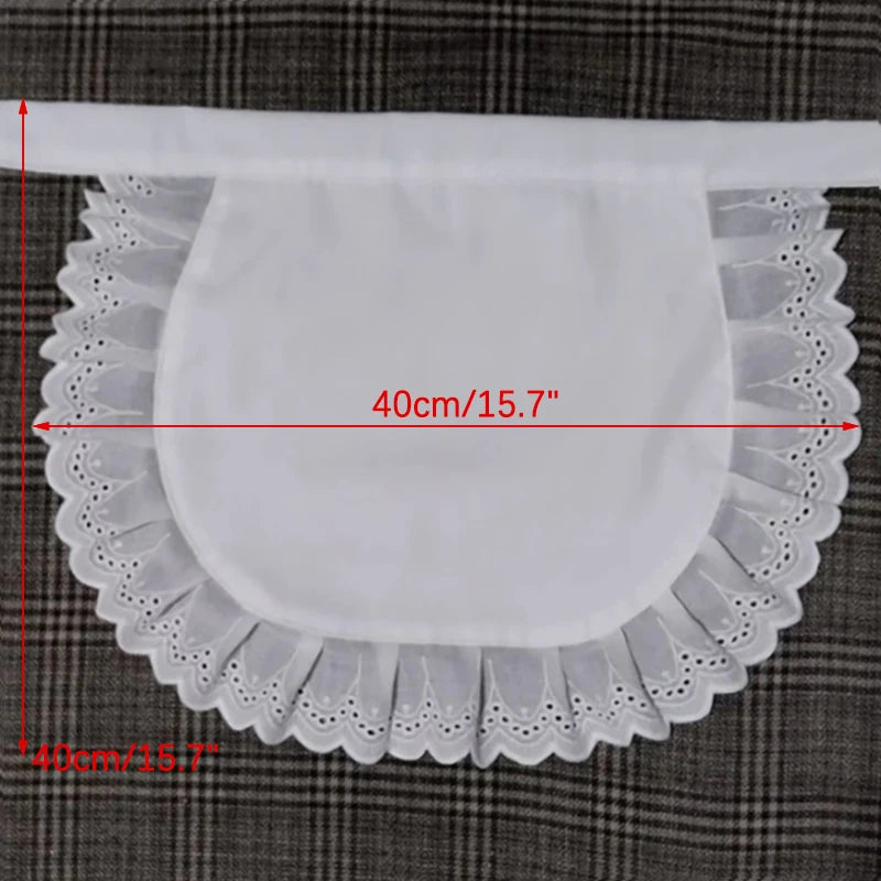 Women's Lace Maid Half Apron – Kitchen, Café & Cosplay Kitchen & Costume Apron QXL