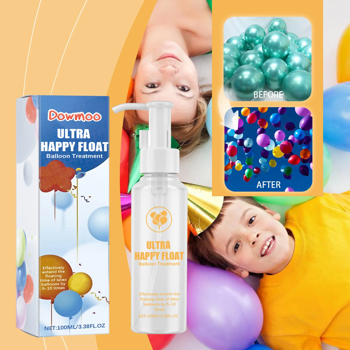 Helium Balloon Protective Liquid | Long-Lasting Party Float Balloon Protective Liquid QXL 100Ml