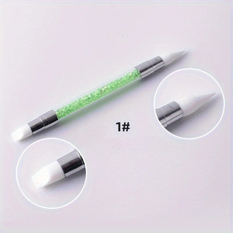 Double-Head Silicone Nail Art Pen | Embossing & Clay Tool Set Nail Art Pen Set QXL