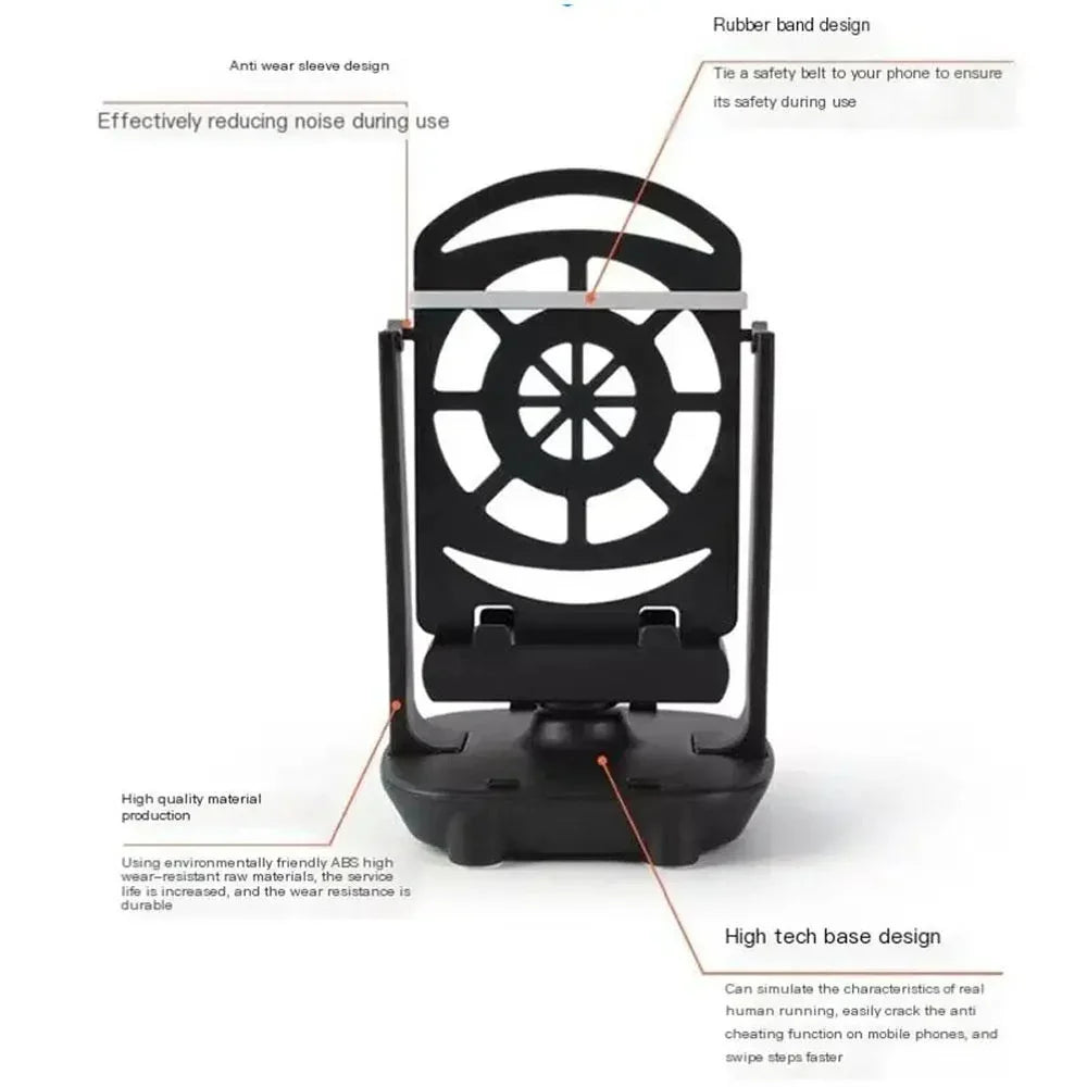 Automatic Phone Swing Shaker Stand | Pedometer Step Counter Phone Shaker Stand QXL