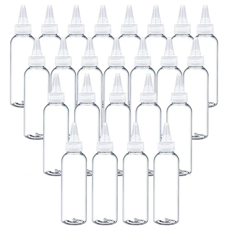 10-Pack Squeeze Needle Tip Bottles 10–120ml | Ink Glue Dye Squeeze Dispensing Bottles QXL 60ml