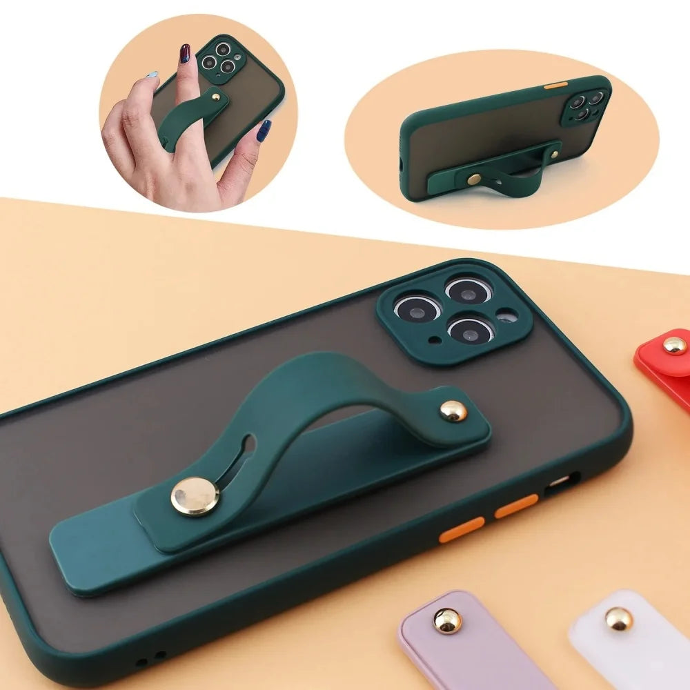 Silicone Finger Ring Phone Holder & Wrist Grip Stand Phone Ring Holder QXL
