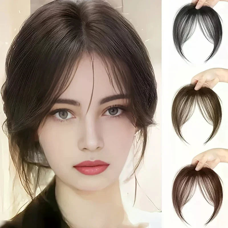Synthetic Clip-In Bang Hairpiece | Fluffy Wig Hair Extension Clip-In Bang Hairpiece QXL