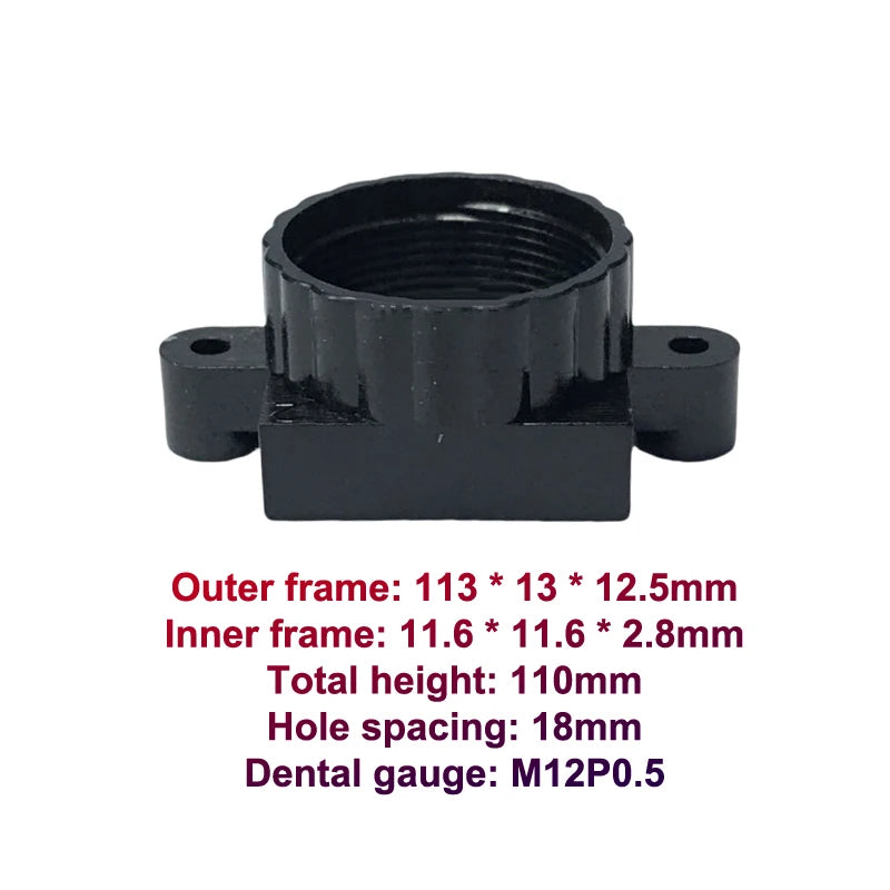 5-Pack M12 Lens Holder | PCB Board Plastic Lens Mount 18mm Lens Mount Holder QXL