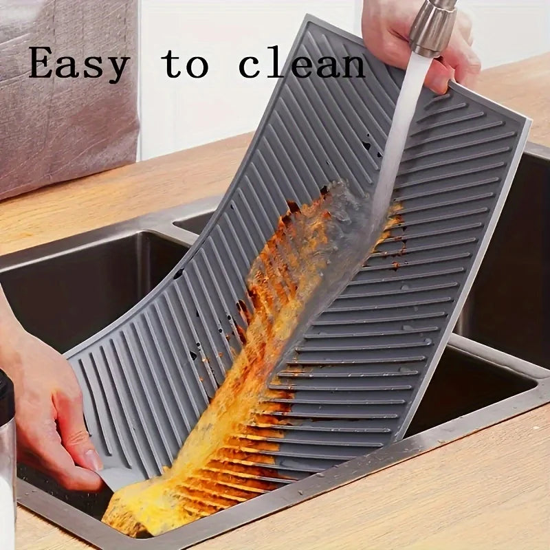 Large Silicone Dish Drying Mat | Folding Drainer & Heat Pad Dish Drying Mat QXL