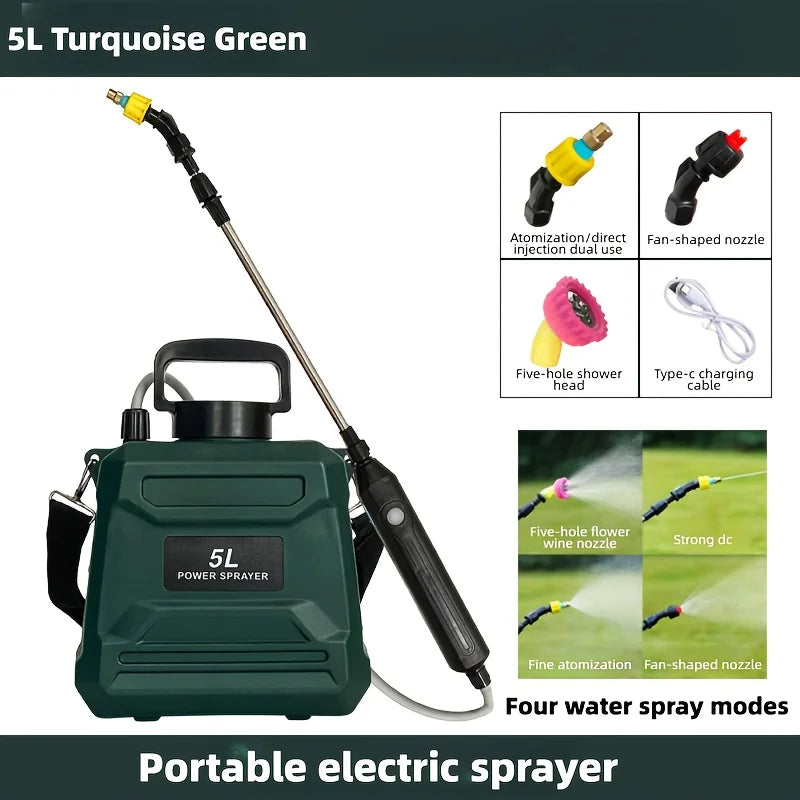 8L USB Rechargeable Battery Powered Backpack Garden Sprayer Electric Garden Sprayer QXL