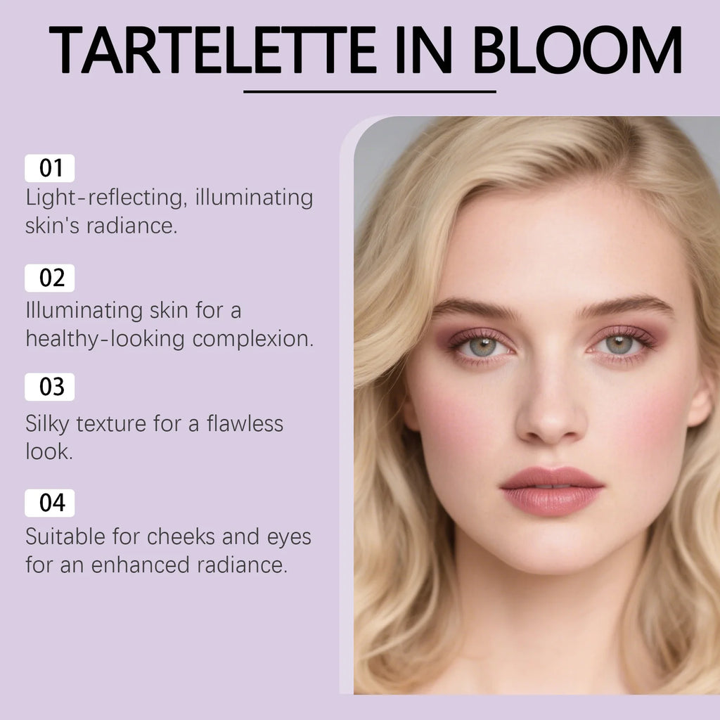 3-in-1 Highlighter Eyeshadow & Blush Palette | Glowing Makeup Makeup Palette QXL