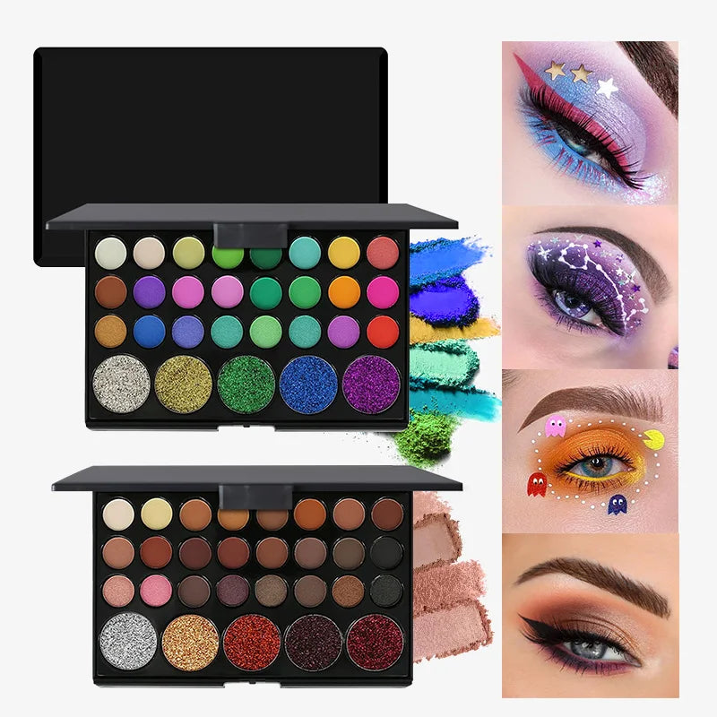 VERONNI 29-Color Eyeshadow Palette | Shimmer Matte Set Eyeshadow Palette Set QXL