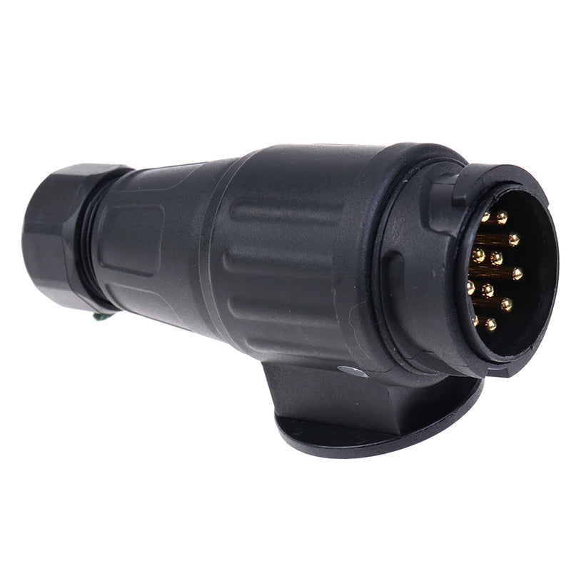 13-Pin 12V Waterproof Trailer Plug Connector | RV Caravan Boat Trailer Plug Connector QXL