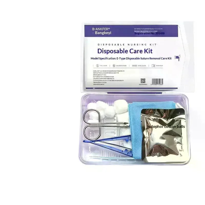 Sterile Disposable Wound Dressing Kit | 10-Piece Care Set Disposable Dressing Kit QXL