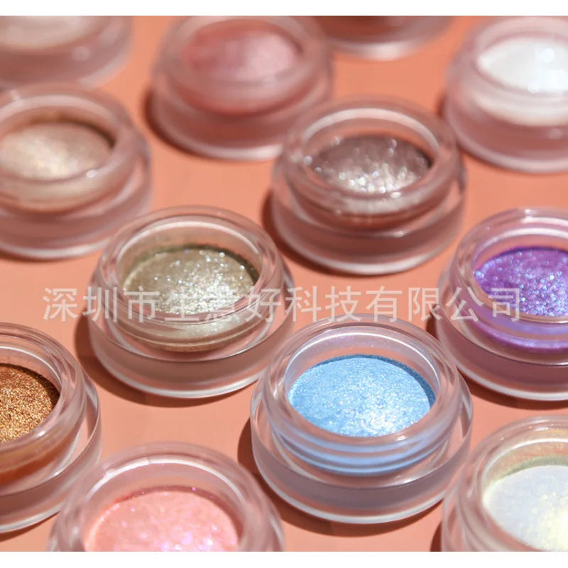 Metallic Creamy Single Eyeshadow | Diamond Shimmer 14 Shades Metallic Eyeshadow QXL