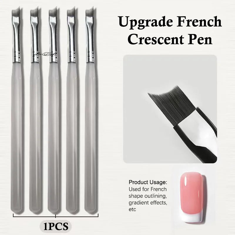 Nail Art Brush Pen | Acrylic UV Gel Gradient & Flower Painting Nail Art Brush QXL