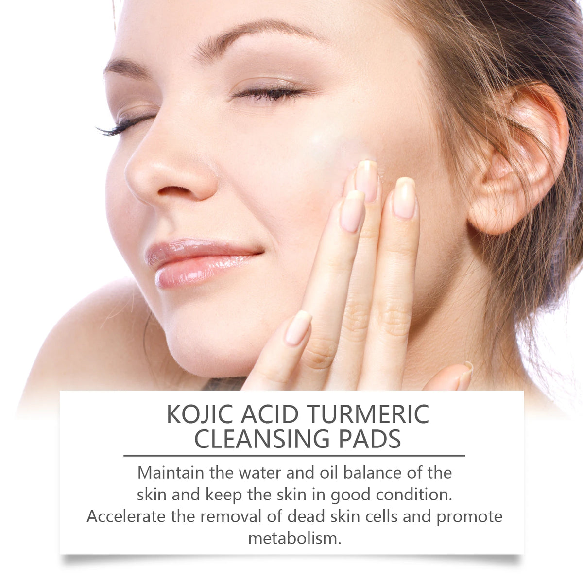 Turmeric Kojic Acid Cleansing & Exfoliating Pads | Eelhoe Facial Cleansing Pads QXL