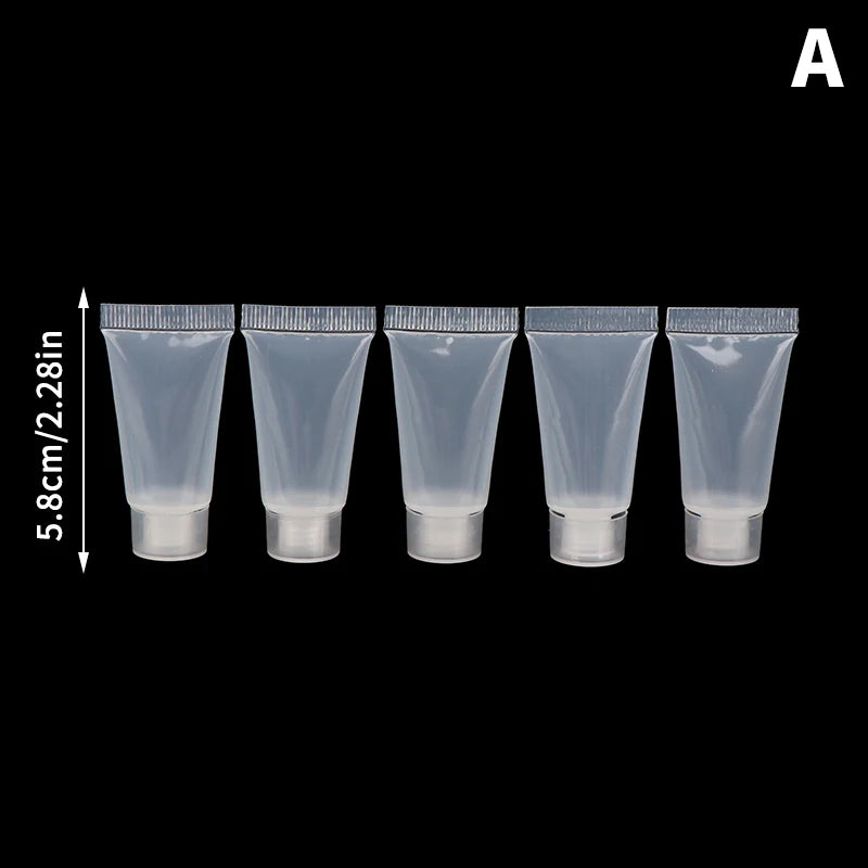 5-Pack Refillable Lip Gloss & Lip Balm Tubes 10ml 15ml Lip Gloss Container QXL 5ml