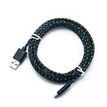 Nylon Braided Micro USB Cable 0.5m–3m | 2.4A Fast Charging Micro USB Cable QXL Black 3m