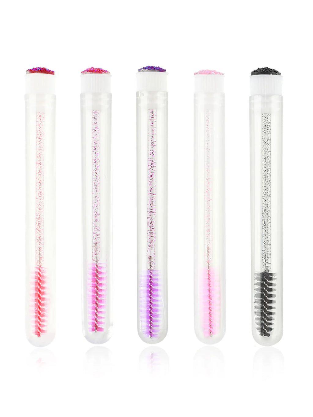 Disposable Crystal Mascara Wands & Eyebrow Comb – 5/10 Pack Disposable Mascara Wand QXL 5Pcs-A