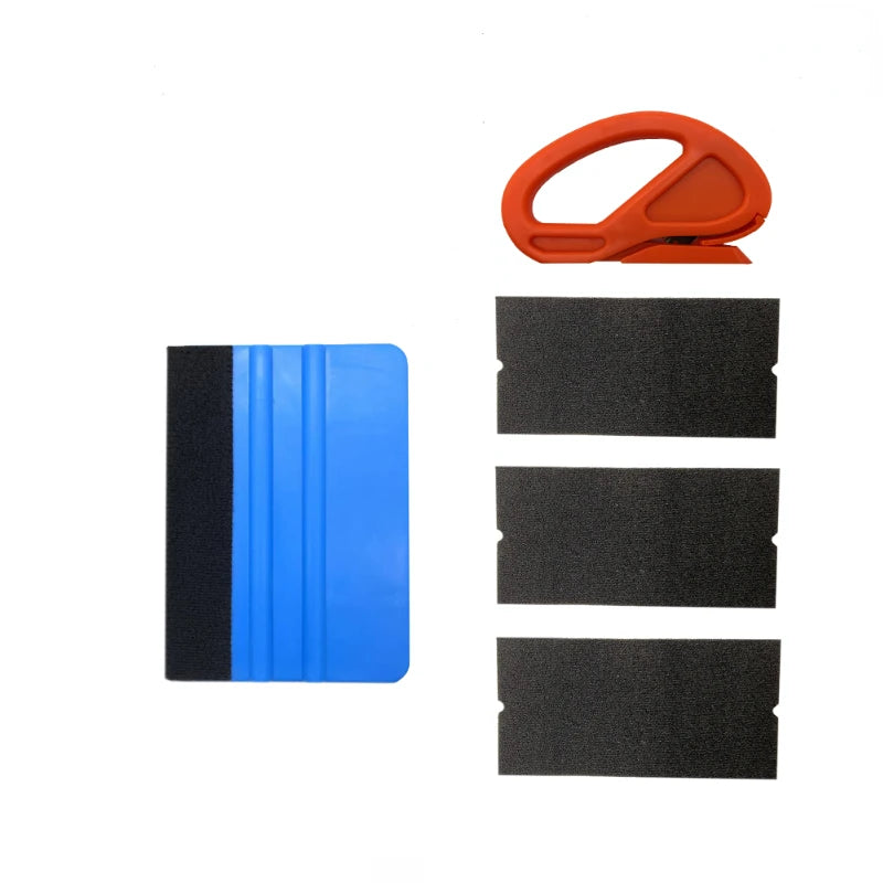 Vinyl Wrap Kit – Squeegee, Scraper & Cutting Tools Set Vinyl Wrap Tool Kit QXL Set B-5Pcs