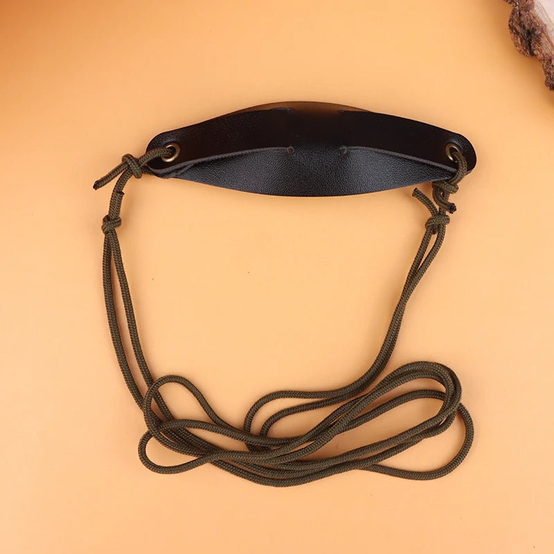 Handmade Leather Shepherd Sling | Outdoor Throwing Sling Sport Leather Throwing Sling QXL Black