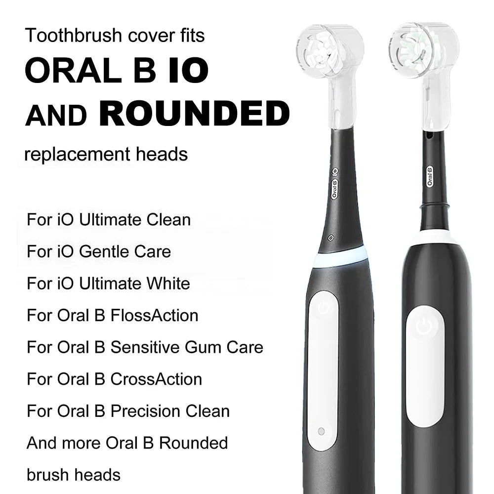 Dustproof Covers for Oral-B iO & Round Electric Toothbrush Heads Toothbrush Head Cover QXL