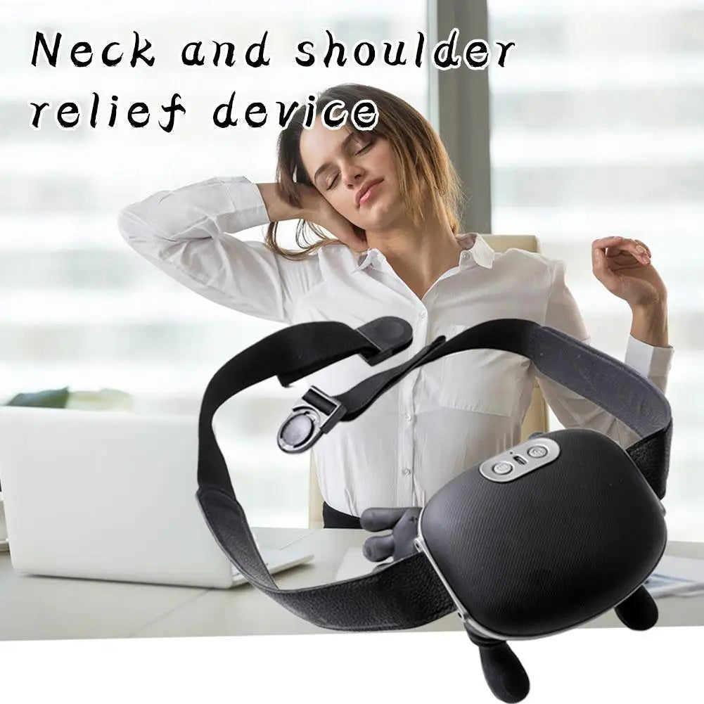 Portable Neck & Back Massager with Heat | 3-Mode Kneading Neck & Back Massager QXL
