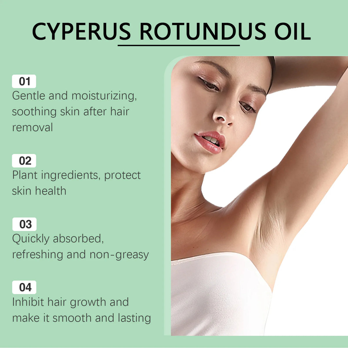 Cyperus Rotundus Oil Hair Inhibitor Moisturizing Body Cream Hair Inhibitor Cream QXL