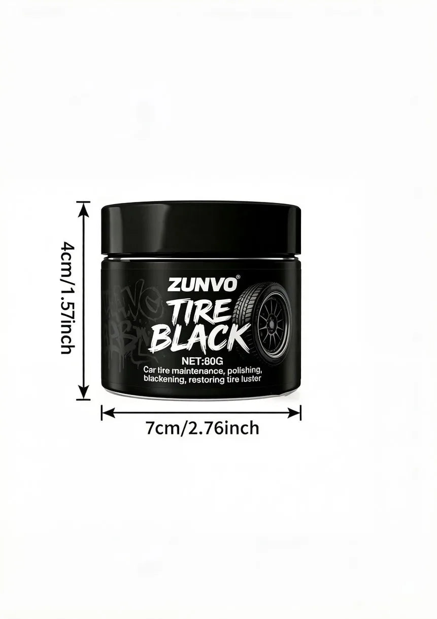 Tire Black Cream | Car Tire Polishing & Luster Restorer Tire Care Cream QXL