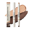 Double-Ended Eyeshadow Stick | Shimmer & Matte Waterproof Pen Eyeshadow Pen QXL Champ Gold Matte Brn 1.4g