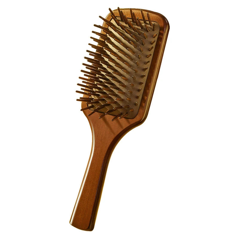 Sandalwood Air Cushion Comb | Hand-Carved Scalp Massage Brush Scalp Massage Comb QXL
