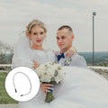 Silver Pearl Bridal Headband | Metal Hoop Wedding Hair Accessory Bridal Hair Headband QXL Default Title