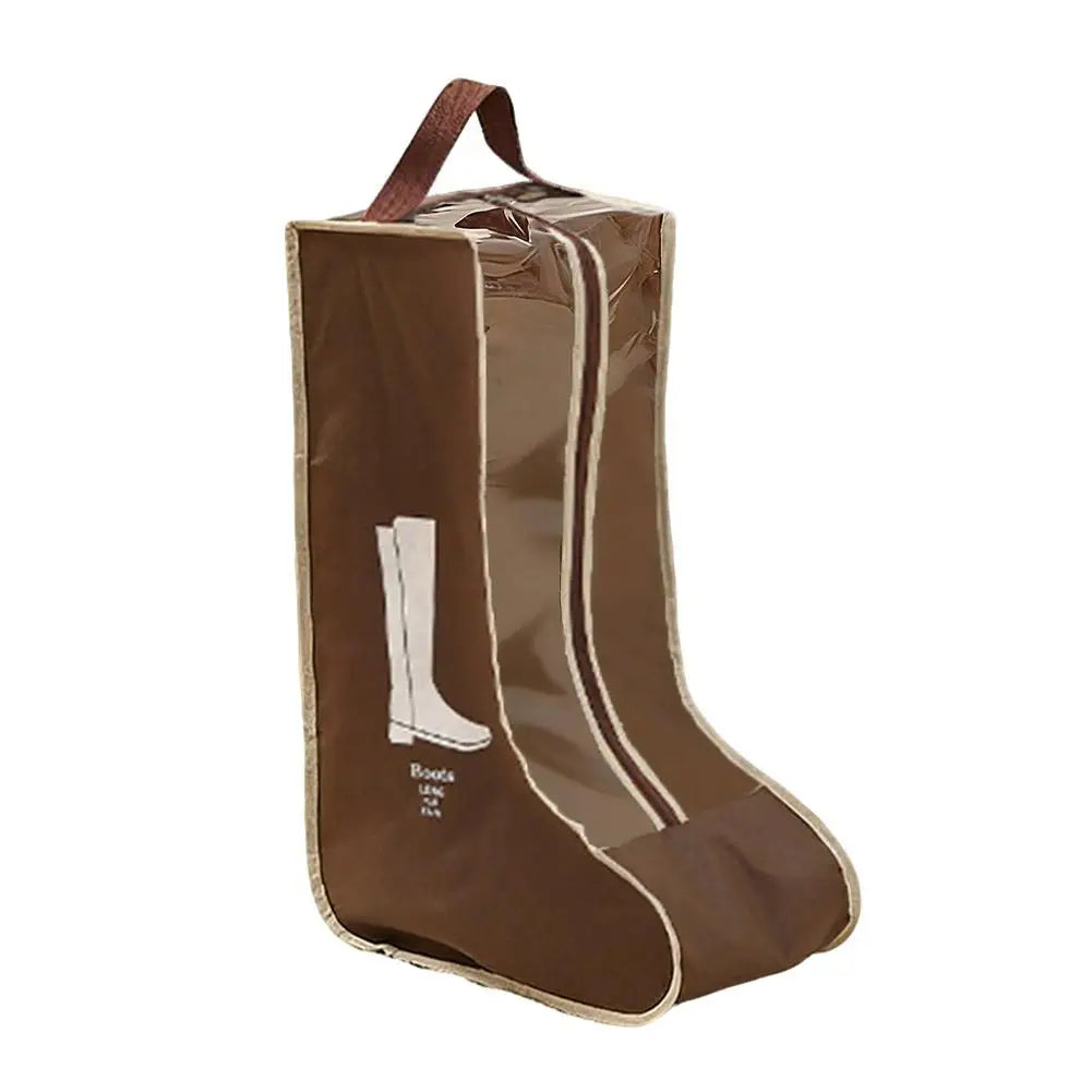 Waterproof Boot Storage Bag | Clear Window, S & L Sizes Boot Storage Bag QXL Brown L