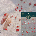 5D Embossed Flower Nail Art Stickers | Spring Daisy Decals