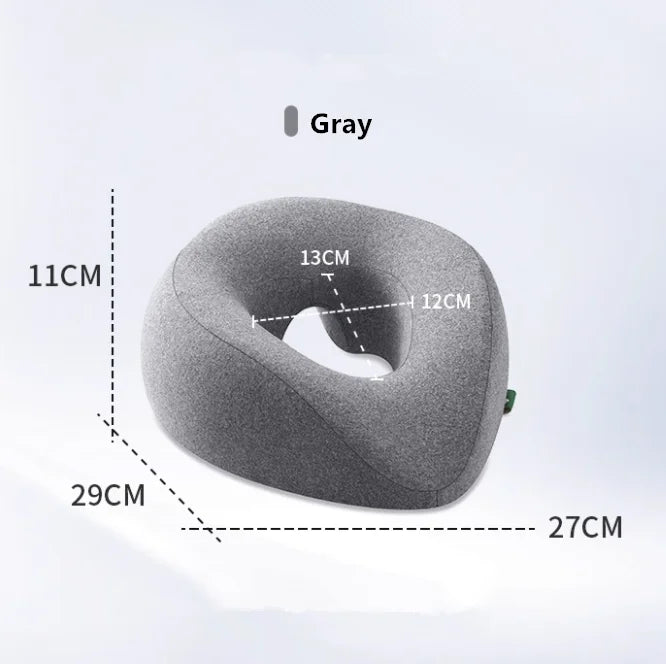 Memory Foam Facial Bed Pillow – Spa & Massage Face Cushion Spa Face Cushion QXL Gray 29x27x11cm