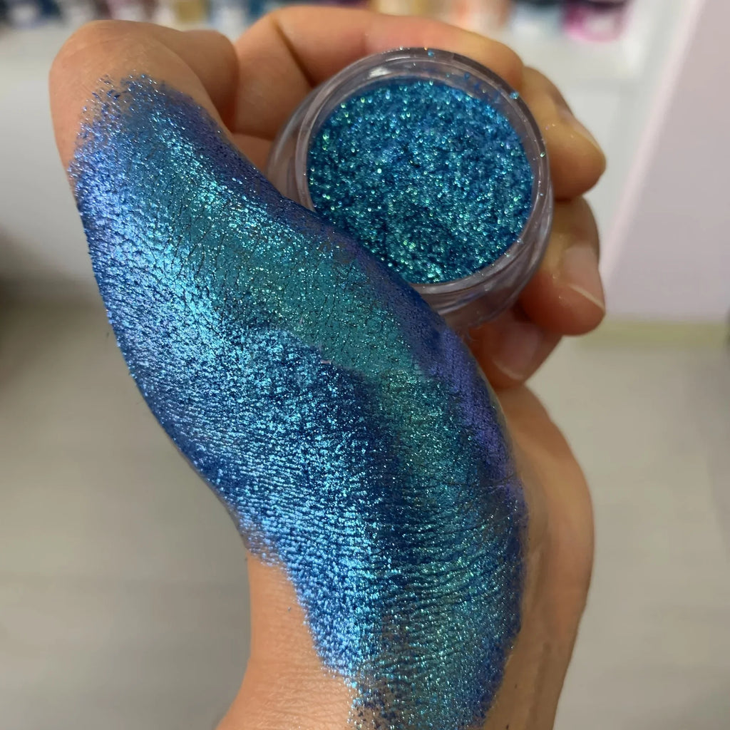 Aurora Chameleon Glitter Powder | Berry Purple Blue Green Cosmetic Glitter Powder QXL