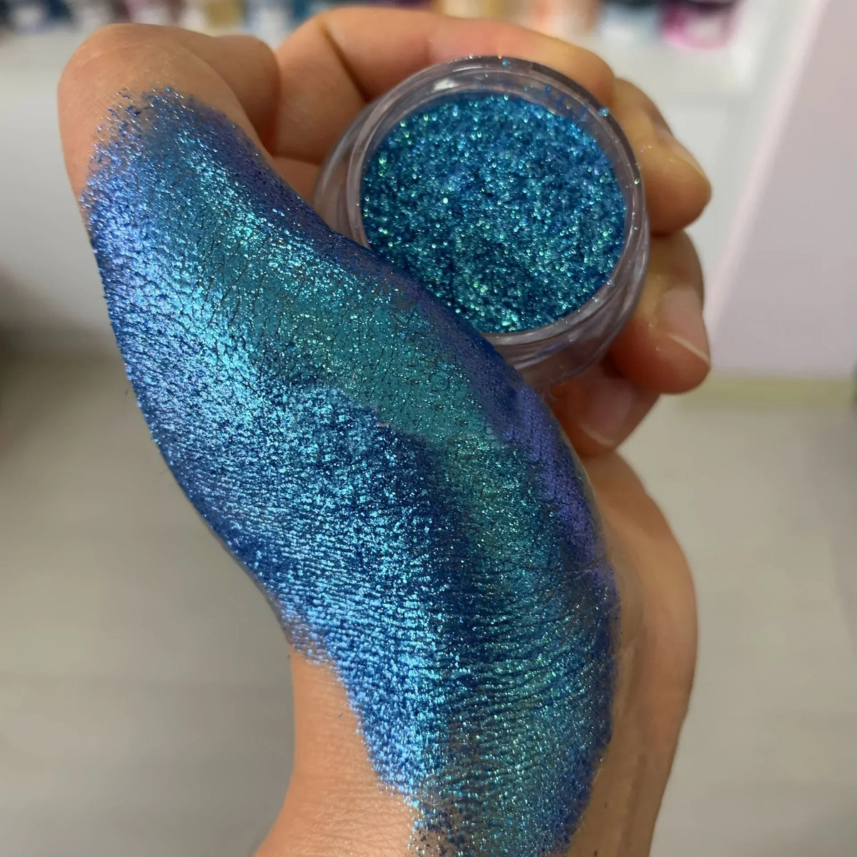 Aurora Chameleon Glitter Powder | Berry Purple Blue Green Cosmetic Glitter Powder QXL