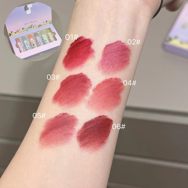 Art Value 6-Color Matte Liquid Lipstick Set | Waterproof Lip Kit Liquid Lipstick Set QXL