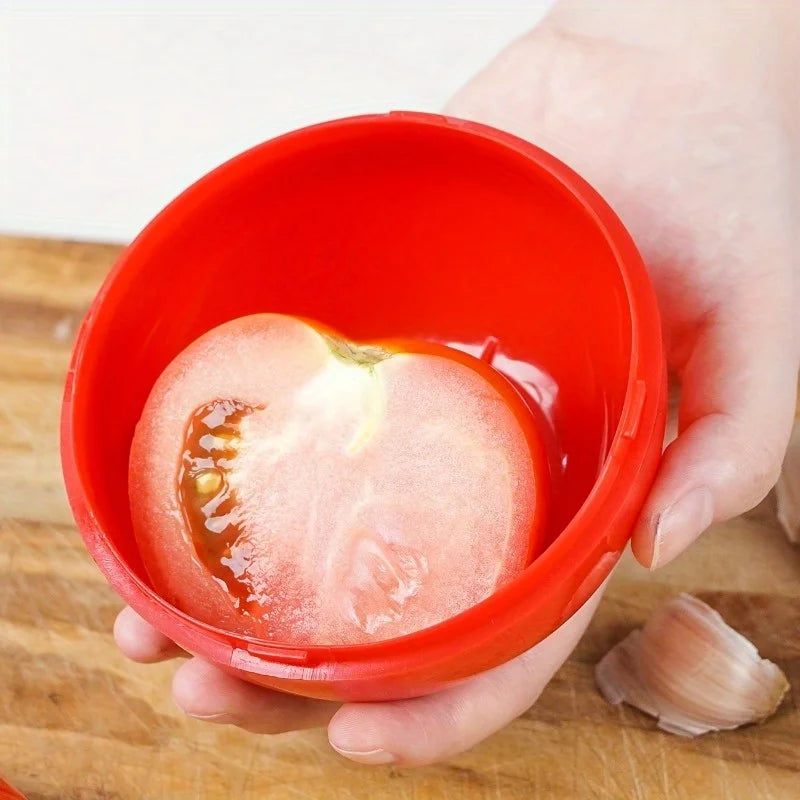 Tomato-Shaped Vegetable Storage Containers | PP Plastic Seal Food Storage Container QXL