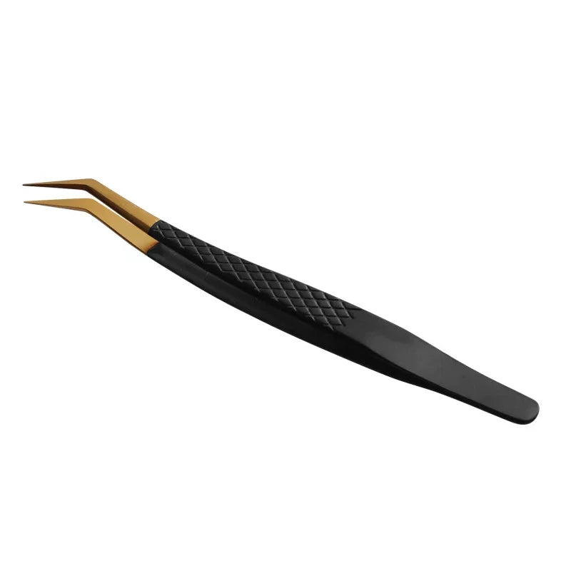 Antistatic Eyelash Extension Tweezers | Precision Stainless Steel Lash Extension Tweezer QXL