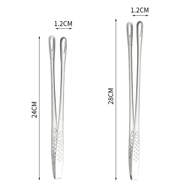 Stainless Steel BBQ Kitchen Tongs | Grill & Food Serving Kitchen Tongs QXL