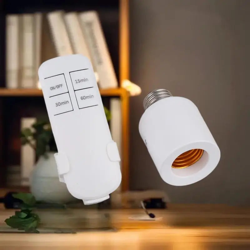 E27 Remote Control Lamp Holder with Timer Switch | 60W Remote Lamp Holder QXL