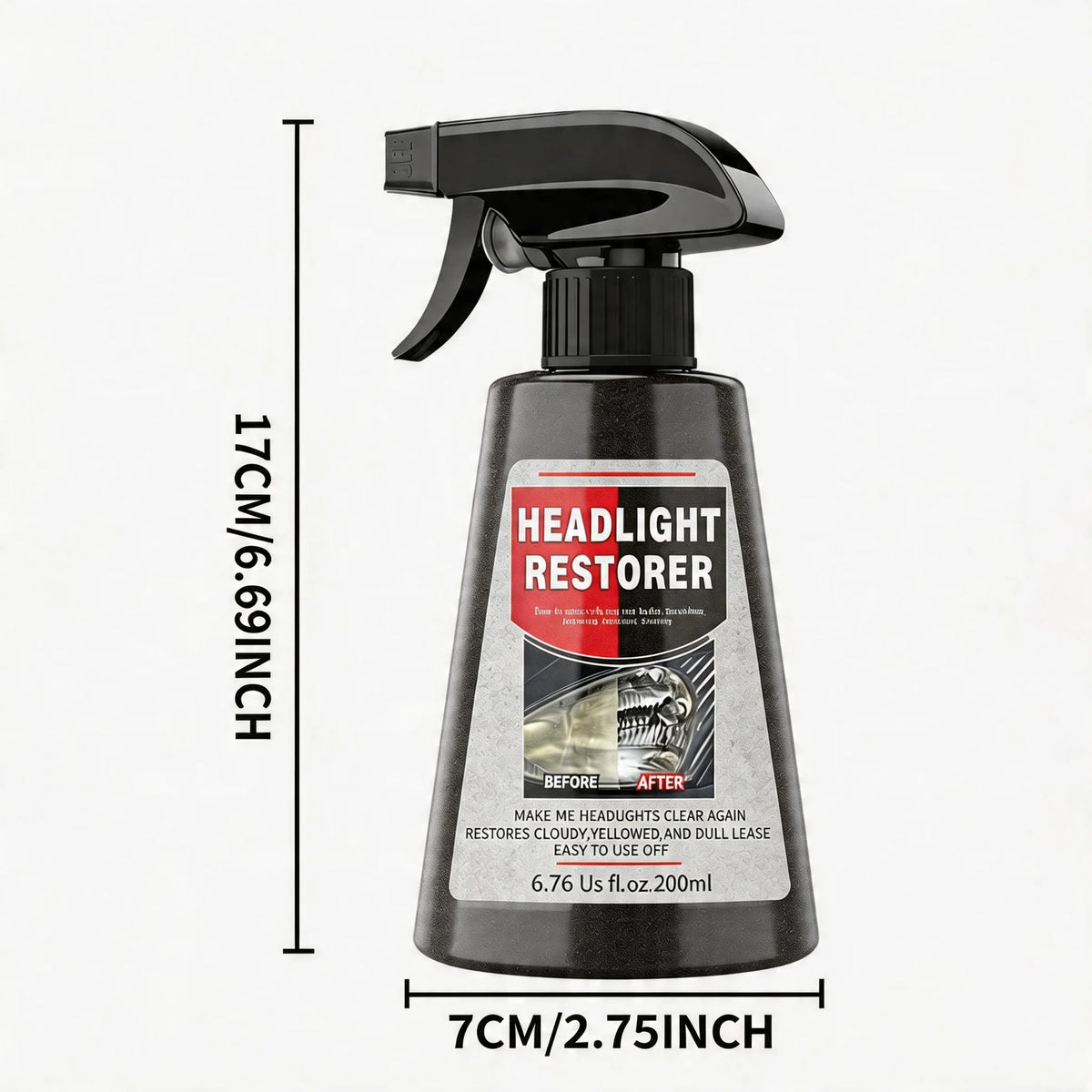 Headlight Restorer Spray – Clear Cloudy & Yellowed Lenses Headlight Restorer Spray QXL