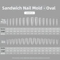 240-Pc Transparent Dual Nail Extension Forms | 3 Shapes Nail Extension Forms QXL B