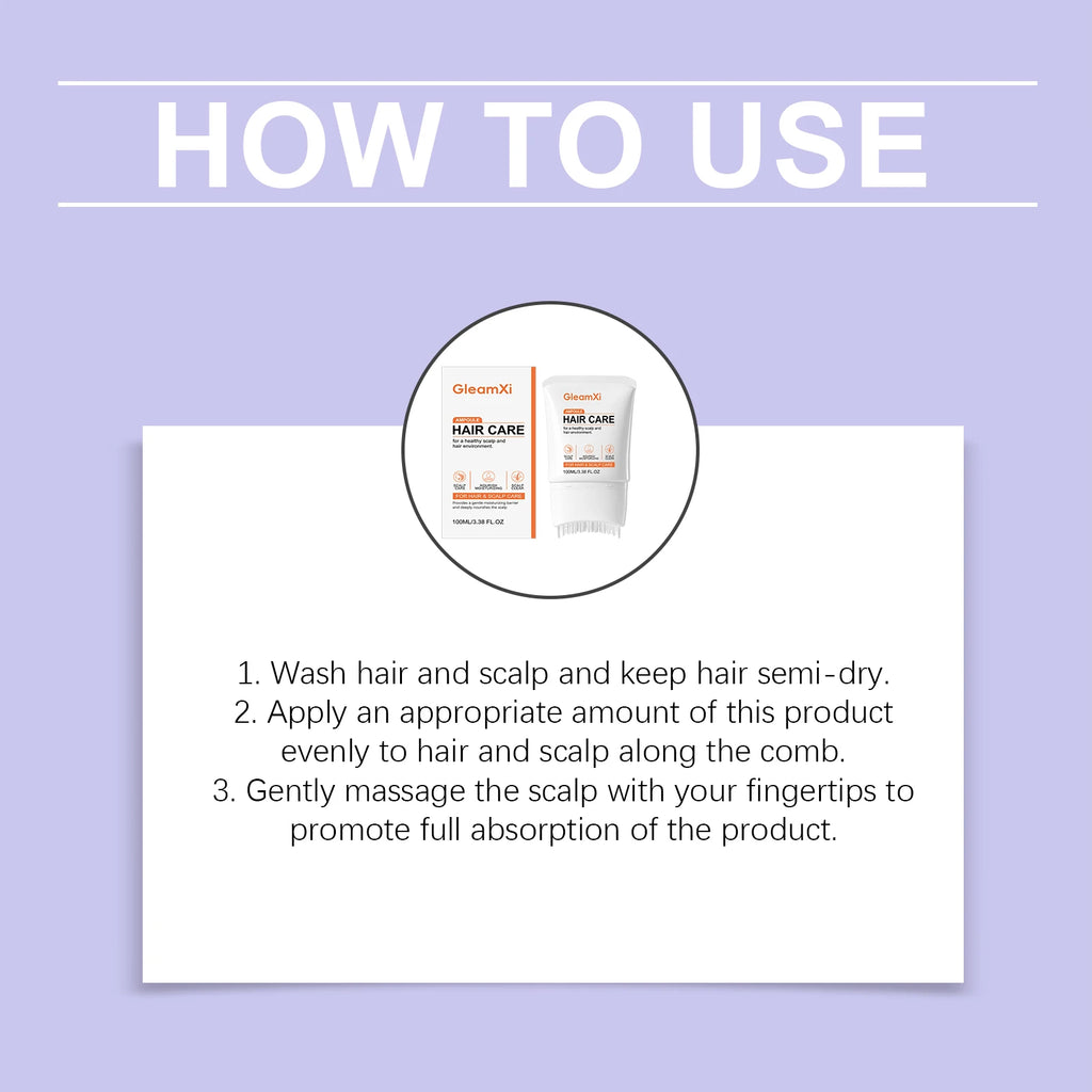Gleamxi Volumizing Hair Serum | Castor & Rosemary Scalp Ampoule Scalp Ampoule Serum QXL