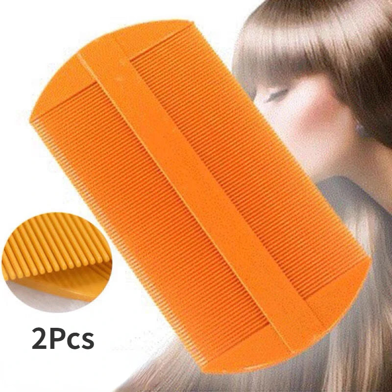 2-Pack Double-Sided Fine Tooth Lice & Nit Comb Lice Removal Comb QXL 2Pcs