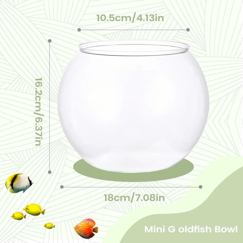 Clear Bubble Fish Bowl | Mini Aquarium & Table Centerpiece Bubble Fish Bowl QXL medium size